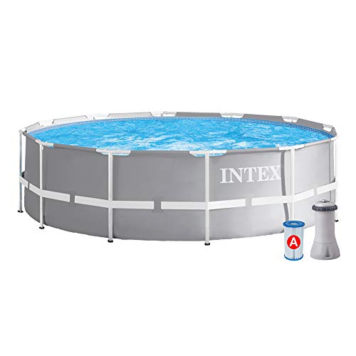 Intex 26712NP Piscina redonda sobresuelo, con depuradora, 366 x 76 cm