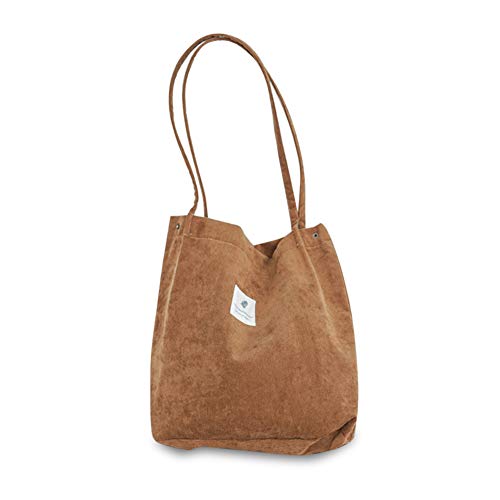 koiry Bolso de Hombro Informal de Las señoras del totalizador de la Pana de Las Mujeres Bolso de Playa Reutilizable Plegable de la Playa de Las Compras koiry Bolso de Hombro Informal de Las señoras del totalizador de la Pana de Las Mujeres Bolso de Playa Reutilizable Plegable de la Playa de Las Compras