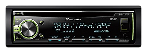 Pioneer DEH-X6800DAB - Radio CD con sintonizador DAB+, USB y entrada AUX, Soporta control directo para iPod/iPhone, acceso Android Media y MIXTRAX EZ, color negro