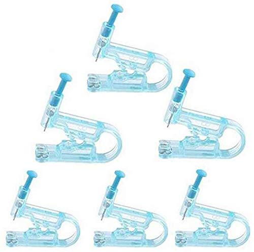 yiqi 6 unids desechable Herramienta de la Unidad de Pistola de perforación estéril del oído estéril con Ear Stud Asepsis Pierce Kit (Primera generación) yiqi 6 unids desechable Herramienta de la Unidad de Pistola de perforación estéril del oído estéril con Ear Stud Asepsis Pierce Kit (Primera generación)