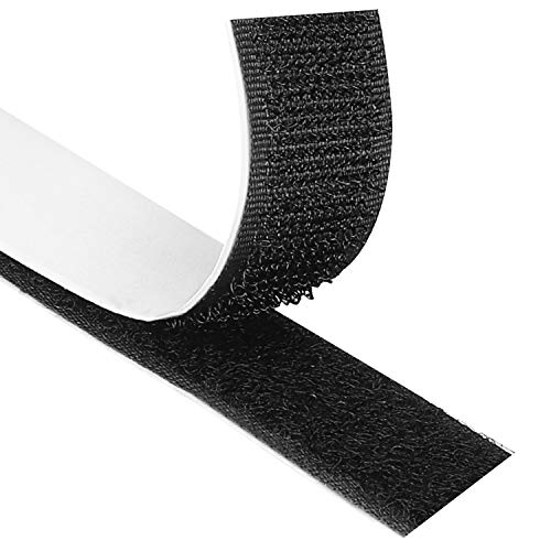 Blooven 8M Auto Adhesivo Cinta Rollo Hook y Loop Tape Gancho y Cinta de Lazo (Negro) Blooven 8M Auto Adhesivo Cinta Rollo Hook y Loop Tape Gancho y Cinta de Lazo (Negro)