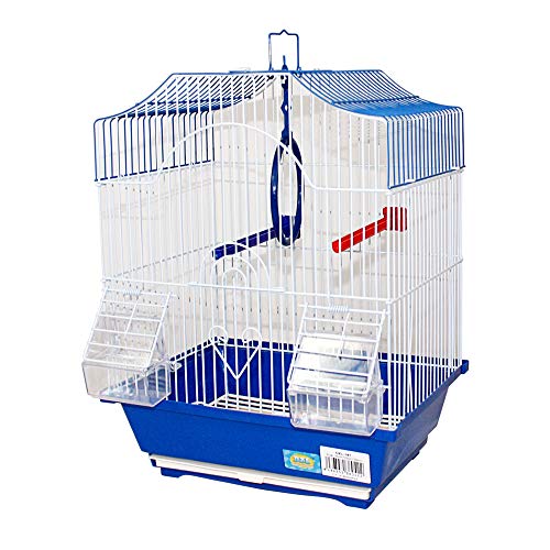 DZL- Jaula para pajaros con comederos(30X23X39CM) Jaula Pájaro Jaula para Canarios y pequeños pájaros (Aleatorio) DZL- Jaula para pajaros con comederos(30X23X39CM) Jaula Pájaro Jaula para Canarios y pequeños pájaros (Aleatorio)