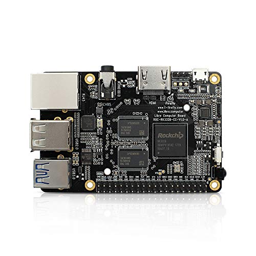 Firefly ROC-RK3328-CC Ordenador de una sola placa con Gigabit Ethernet y USB 3.0 Suppport Android y Ubuntu para DIY Electronics & Smart Robot (4GB DDR4)