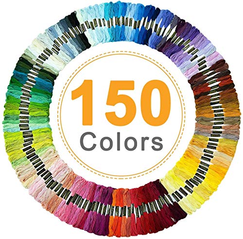 Hilos Punto de Cruz, Vibeey Hilos para Bordar 150 Colores Hilo para Pulseras Madejas de Hilos, Hilo de Bordar con Algodón para Tejido de Punto de Cruz, Hilo de Pulsera, Conjunto de Hilo de Bordado Hilos Punto de Cruz, Vibeey Hilos para Bordar 150 Colores Hilo para Pulseras Madejas de Hilos, Hilo de Bordar con Algodón para Tejido de Punto de Cruz, Hilo de Pulsera, Conjunto de Hilo de Bordado