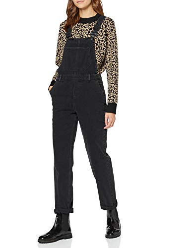 Marca Amazon - find. Peto Vaquero Mujer, Negro (WASHED BLACK), 36, Label: XS Marca Amazon - find. Peto Vaquero Mujer, Negro (WASHED BLACK), 36, Label: XS