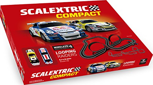 Scalextric- Compact Looping Raiders, Color Rojo, única (Scale Competition Xtreme C10257S500)