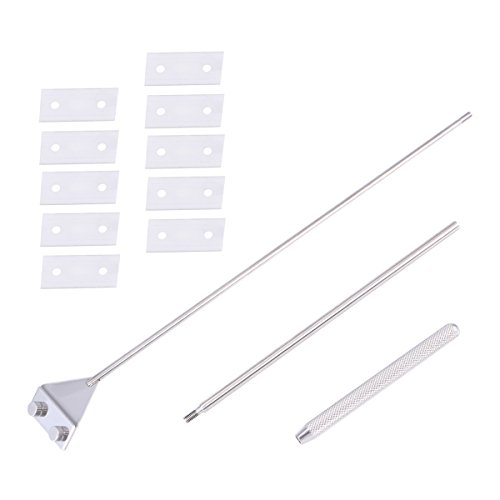 ueetek algas limpiador de Razor Rasquetas, 65 cm acero inoxidable algas limpieza cuchilla rascador limpiador Herramienta con 10 pcs cuchillas para Fish Tank Acuario, 25,6 x 1,8 x 0,3 cm (L x W x H) ueetek algas limpiador de Razor Rasquetas, 65 cm acero inoxidable algas limpieza cuchilla rascador limpiador Herramienta con 10 pcs cuchillas para Fish Tank Acuario, 25,6 x 1,8 x 0,3 cm (L x W x H)