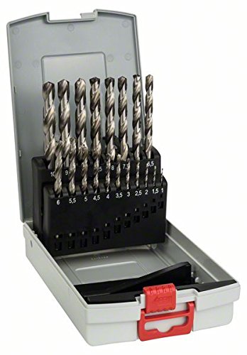 Bosch 2 608 587 013 - Set de 19 brocas para metal ProBox HSS-G, DIN 338, 135° - 1-10 mm (pack de 19) Bosch 2 608 587 013 - Set de 19 brocas para metal ProBox HSS-G, DIN 338, 135° - 1-10 mm (pack de 19)