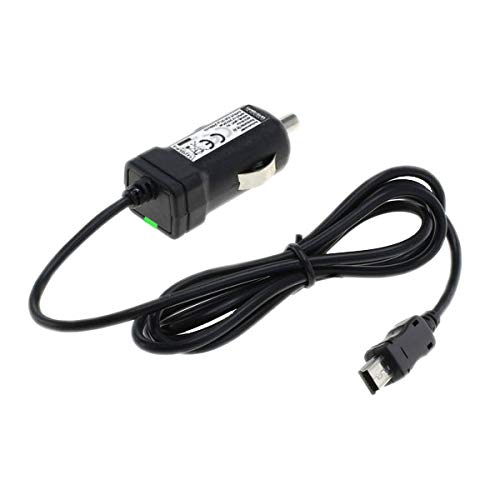 Cargador de Coche 12V/24V Mini-USB con Antena TMC integrada para Dispositivos de navegación [Becker Traffic Assist, Navigon, Garmin] de Weiss - More Power +