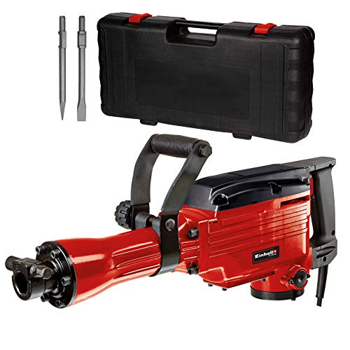 Einhell 4139087 TC-DH 43 - Martillo demoledor, cabezal SDS, fuerza de percusión 43 J, 1500 rpm, 1600 W, 230 V, rojo Einhell 4139087 TC-DH 43 - Martillo demoledor, cabezal SDS, fuerza de percusión 43 J, 1500 rpm, 1600 W, 230 V, rojo