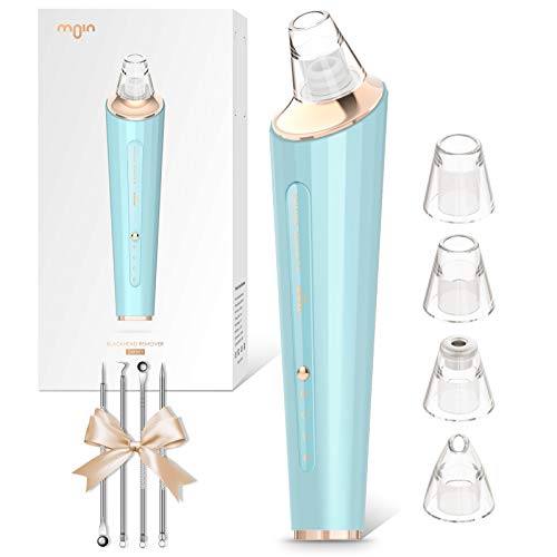 Moin Limpiador de Poros Limpiador Facial Electrónico Succionador de Puntos Negros Blackhead Remover Limpiador Poros USB Recargable con 4 Cabezales para Espinillas y Acné Kit Poros Negros Nariz Moin Limpiador de Poros Limpiador Facial Electrónico Succionador de Puntos Negros Blackhead Remover Limpiador Poros USB Recargable con 4 Cabezales para Espinillas y Acné Kit Poros Negros Nariz