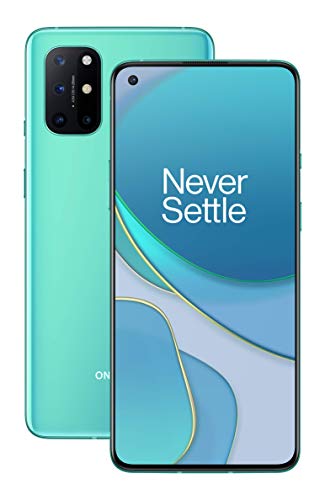 OnePlus 8T Verde Aguamarina | Pantalla fluida FHD+ de 6.55" a 120Hz | 8GB de RAM + 128GB de almacenamiento | Cámara cuádruple | Carga Warp de 65W | Dual SIM | 5G | 2 años de garantía