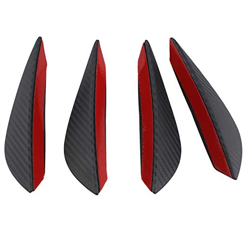 Konesky 4PCS paragolpes Delantero del Cuerpo del Parachoques del Cuerpo Canards Universal Borde del alerón del Carbono del alerón Kit para Bordes Canards Konesky 4PCS paragolpes Delantero del Cuerpo del Parachoques del Cuerpo Canards Universal Borde del alerón del Carbono del alerón Kit para Bordes Canards