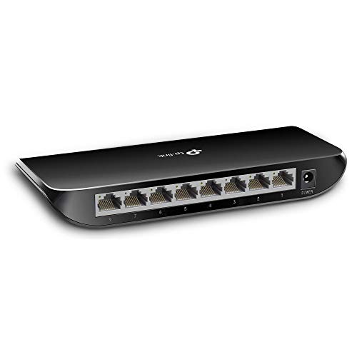 TP-Link TL-SG1008D - Gigabit Switch de Red con 8 Puertos (10/100/1000Mbps, Sin Configuración) TP-Link TL-SG1008D - Gigabit Switch de Red con 8 Puertos (10/100/1000Mbps, Sin Configuración)