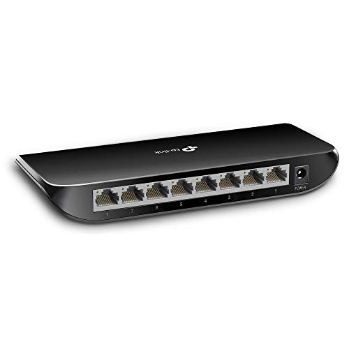 TP-Link TL-SG1008D - Gigabit Switch de Red con 8 Puertos (10/100/1000Mbps, Sin Configuración)