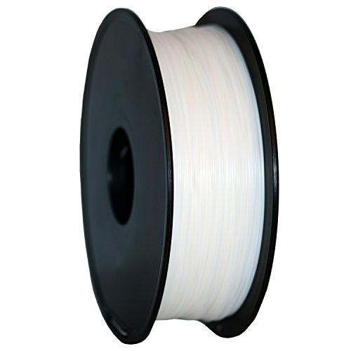 GEEETECH Filamento PLA 1.75mm para impresión 3D, 1kg Spool, Blanco GEEETECH Filamento PLA 1.75mm para impresión 3D, 1kg Spool, Blanco