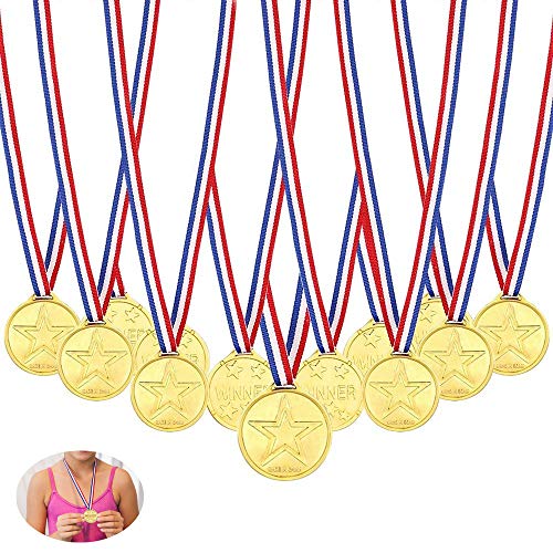 Febbya Medallas para Niños,Medallitas Juguetito de Plástico 30 Piezas Ganadores Medallas Oro Mini Olimpiadas con Cordón para Juegos Fiestas Infantiles Prizzes Regalos Premios 4CM Febbya Medallas para Niños,Medallitas Juguetito de Plástico 30 Piezas Ganadores Medallas Oro Mini Olimpiadas con Cordón para Juegos Fiestas Infantiles Prizzes Regalos Premios 4CM