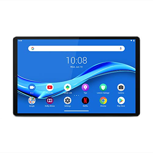 Lenovo M10 FHD Plus - Tablet de 10.3" Full HD/IPS (MediaTek Helio P22T, 4 GB de RAM, 64 GB ampliables hasta 256 GB, Android 9, WiFi + Bluetooth 5.0) Plata (Iron Grey)