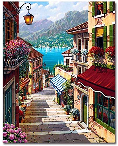APERIL Pintar por Numeros Adultos Niños DIY Pintura por Números con Pinceles y Pinturas-16 * 20 Pulgadas, Sin Marco (Style B) APERIL Pintar por Numeros Adultos Niños DIY Pintura por Números con Pinceles y Pinturas-16 * 20 Pulgadas, Sin Marco (Style B)