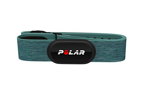 Polar H10 Sensor de frecuencia cardíaca - ANT+, Bluetooth, ECG resistente al agua con banda elastica pectoral- Azul Talla M/XXL