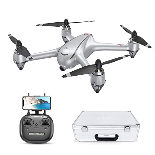 Potensic RC Drone GPS sin Escobillas con 2K Cámara Full HD FPV, Quadcopter 5G WiFi, con Sígueme, Plantear Ruta, 110º Gran Angular, Rotación por Punto de Interés, Altitude Hold, Retorno a Casa, D80