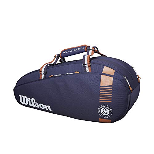 Wilson Roland Garros Team Bolsa para raquetas de Tenis, Unisex Adulto, Azul, 3 raquetas