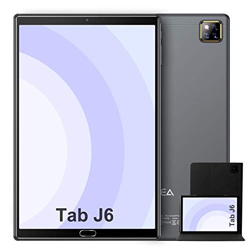 Tablet 10 Pulgadas Android 10.0 - RAM 4GB | ROM 64GB - WiFi - Octa Core (Certificación Google GMS) - JUSYEA Tableta - Batería de 6000mAh - Cubierta (Gris)