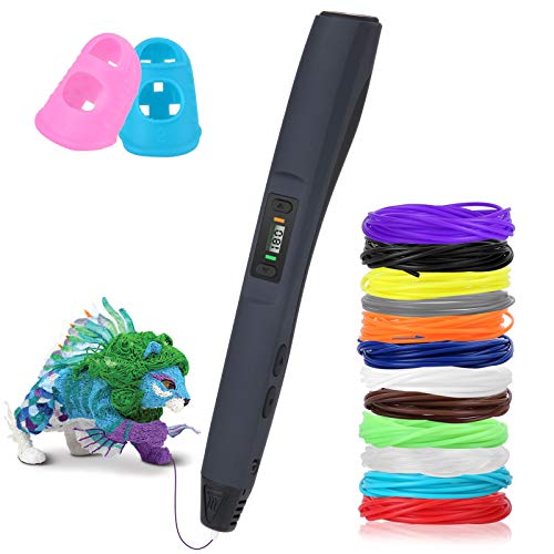 Pluma de impresión 3D, Uzone 3D Pluma con 12 Colores Filamento, Pantalla LCD, Control de Impresión Temperatura y 8 Velocidades, Diseño de Seguridad, PLA & ABS, 3D Pen Juguetes/Regalos para Niños Pluma de impresión 3D, Uzone 3D Pluma con 12 Colores Filamento, Pantalla LCD, Control de Impresión Temperatura y 8 Velocidades, Diseño de Seguridad, PLA & ABS, 3D Pen Juguetes/Regalos para Niños