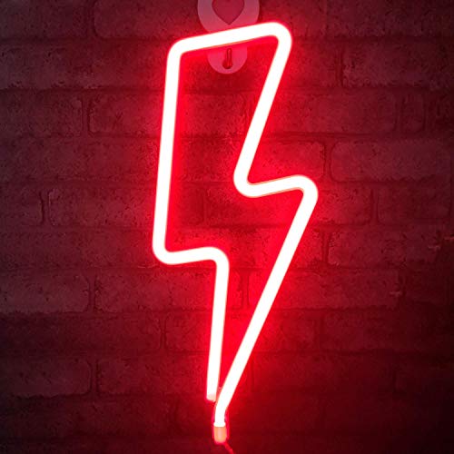 Forma de rayo LED Luz de neón Arte decorativo Luces decorativas Decoración de la pared para la habitación del bebé Suministros para el banquete de boda de Navidad (luz roja) Forma de rayo LED Luz de neón Arte decorativo Luces decorativas Decoración de la pared para la habitación del bebé Suministros para el banquete de boda de Navidad (luz roja)