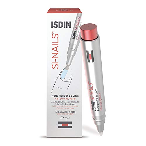 ISDIN SI-NAILS Fortalecedor con ácido hialurónico para uñas débiles y dañadas, hidrata también las cutículas, Acabado Invisible, 1 x 2.5 ml ISDIN SI-NAILS Fortalecedor con ácido hialurónico para uñas débiles y dañadas, hidrata también las cutículas, Acabado Invisible, 1 x 2.5 ml