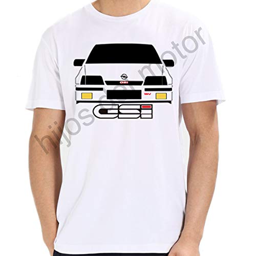 Camiseta Opel kadet gsi 16v (Blanco, M)