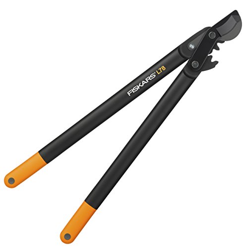 Fiskars Podadera, Cuchilla bypass para madera verde, Ø de corte: 5 cm, Longitud: 70 cm, Negro/Naranja, 1000584