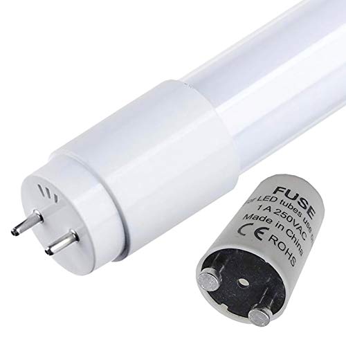 10x Tubo de LED 360 grados, 120cm, blanco frío (6500K). Standard T8 G13-18w - 1800 lumenes. A++