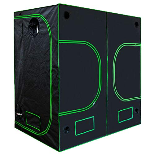 11 Tamaño Hidroponía Grow Tent Caja de Cultivo Interior Invernadero Tienda de cultivo Gabinete de cría Kingpower, Tamaño:240 x 120 x 200 cm (11)