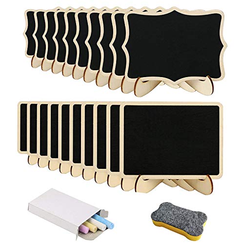 20 pcs mini pizarra de Libershine rectángulo de madera para decoración de marco, cafetería,la pared,las plantas, oficina 20 pcs mini pizarra de Libershine rectángulo de madera para decoración de marco, cafetería,la pared,las plantas, oficina
