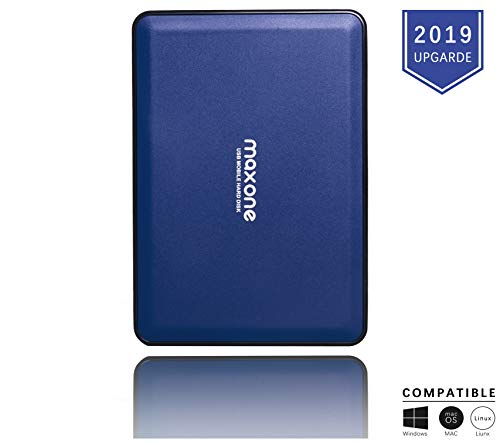 320GB Disco Duro Externo Portátil 2.5" USB3.0 HDD Almacenamiento para PC, Mac, MacBook, Chromebook, Xbox One, Xbox 360, PS4, PS4 Pro, PS4 Slim (Color azul)