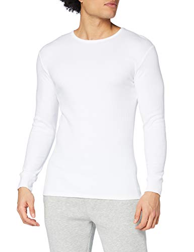 Abanderado Termal algodón Invierno C/Redondo Camiseta térmica, Blanco, XXL para Hombre