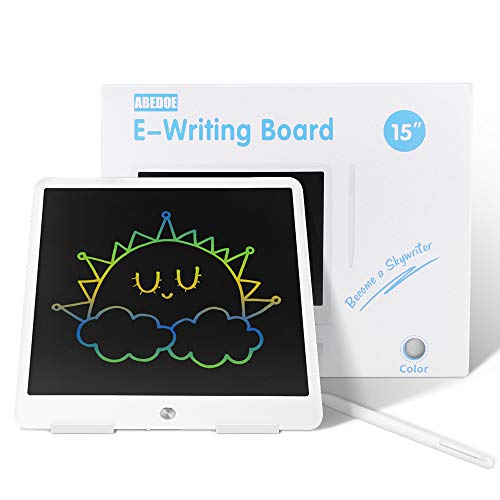 ABEDOE Tableta de Escritura LCD, Tablero de Dibujo electrónico para niños de Tableta 15 Pulgadas, Tablero de Dibujo de luz Colorida, Regalo para niños y Adultos en el hogar, la Escuela y la Oficina ABEDOE Tableta de Escritura LCD, Tablero de Dibujo electrónico para niños de Tableta 15 Pulgadas, Tablero de Dibujo de luz Colorida, Regalo para niños y Adultos en el hogar, la Escuela y la Oficina