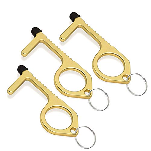Abridor de Puerta Pack de 3 - Gancho Sin Contacto para Abrir Manijas - Pulsador, Lápiz Táctil y Llavero - Herramienta de Bolsillo para Seguridad e Higiene Abridor de Puerta Pack de 3 - Gancho Sin Contacto para Abrir Manijas - Pulsador, Lápiz Táctil y Llavero - Herramienta de Bolsillo para Seguridad e Higiene