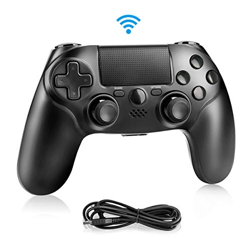 Achort Mando Inalámbrico para PS4, Wireless Bluetooth Gamepad Controlador Controller Joystick con Vibración Doble Remoto Compatible con Playstation 4/PS4 Slim/Pro and PS3/PC(Windows 7/8/10)