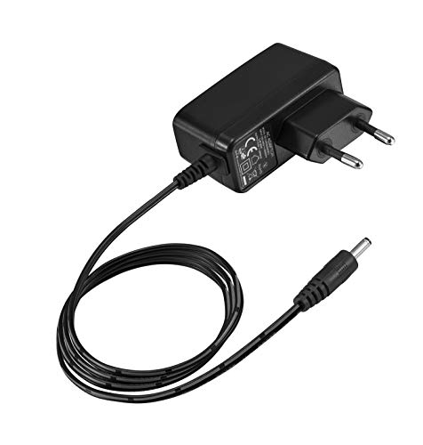 Adaptador de Fuente de alimentación Dericam 5V 2A para cámaras de Seguridad, Cable de alimentación de AC a DC de 1,5 Metros, Cargador de Pared, Salida DC 5V/2A, Negro，Entrada AC 100V-240V/0.4A Máx