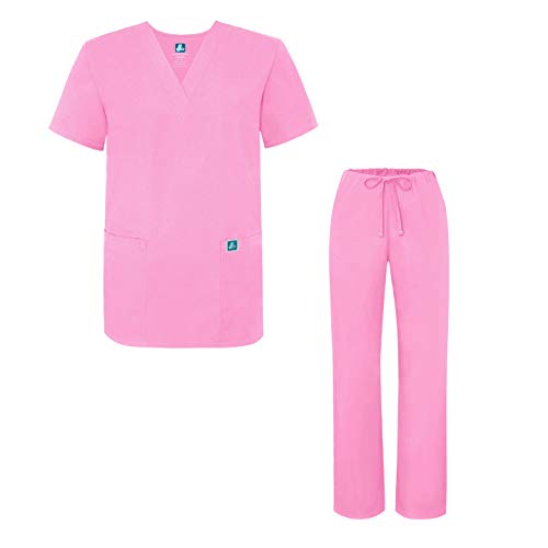 Adar Uniformes médicos Unisex - Uniformes médicos Unisex con cordón - 701 - Sherbet - XS Adar Uniformes médicos Unisex - Uniformes médicos Unisex con cordón - 701 - Sherbet - XS