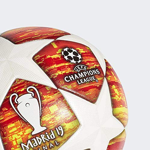 adidas Finale M Omb Ball, Balon de fútbol, White/Active Scarlet/Solar Red, 5 adidas Finale M Omb Ball, Balon de fútbol, White/Active Scarlet/Solar Red, 5