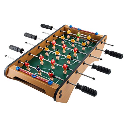AIflyMi Mini Mesa de Madera de fútbol, futbolín, Juego de diversión Familiar, Juego de fútbol para Interiores y Exteriores Que Incluye 12/18 Hombres, 2 Pelotas, 2 goleadores AIflyMi Mini Mesa de Madera de fútbol, futbolín, Juego de diversión Familiar, Juego de fútbol para Interiores y Exteriores Que Incluye 12/18 Hombres, 2 Pelotas, 2 goleadores