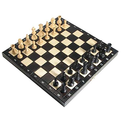 Ajedrez Magnetico de Madera Tablero 26 cm - Juego de Ajedrez para Niños y Adulto Plegable y portátil para Viajar Ajedrez Magnetico de Madera Tablero 26 cm - Juego de Ajedrez para Niños y Adulto Plegable y portátil para Viajar