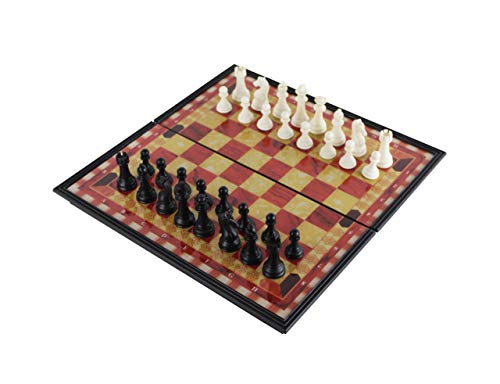 Ajedrez magnético, Juego de ajedrez de Rompecabezas, Plegable y fácil de Llevar, Ideal para niños y Adultos, Juegos al Aire Libre o Regalos