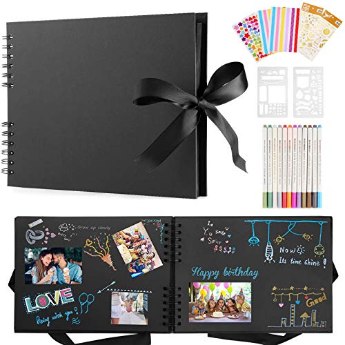 ÁLbum De Fotos para DiseñArlo Usted Mismo, áLbum De Fotos De 80 PáGinas Negras áLbumes De Recortes, áLbum De Fotos Grandes De Bricolaje,para El Bebé Y El Regalo De CumpleañOs del DíA De San ValentíN ÁLbum De Fotos para DiseñArlo Usted Mismo, áLbum De Fotos De 80 PáGinas Negras áLbumes De Recortes, áLbum De Fotos Grandes De Bricolaje,para El Bebé Y El Regalo De CumpleañOs del DíA De San ValentíN
