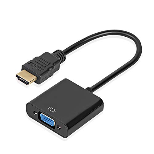 Alextry - Adaptador de HDMI a VGA - Convertidor macho a hembra 1080P para Tablet, PC portátil