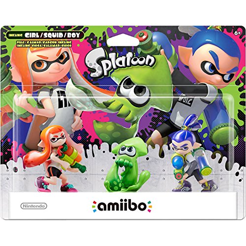 Amiibo - Splatoon Collection Triple Pack: Inkling-Mädchen / Girl, Inkling-Junge / Boy & Inkling-Squid