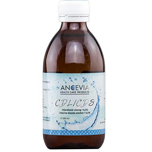 ANCEVIA® - CDS - Solución de dióxido de cloro 0.3% (250 ml) - CDL – Botella de vidrio marrón – Hecha en Alemania ANCEVIA® - CDS - Solución de dióxido de cloro 0.3% (250 ml) - CDL – Botella de vidrio marrón – Hecha en Alemania